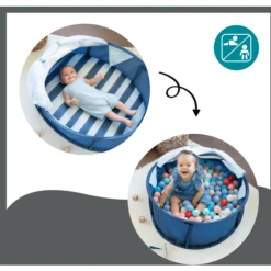 Babymoov Speelpark En Reiswieg 2in1 Babyni Marinière -Kinderwereld Verkoop babymoov speelpark en reiswieg 2in1 babyni mariniere a412636 4