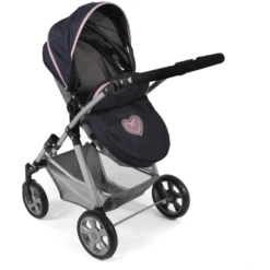 BAYER CHIC 2000 Kombi Poppenwagen NELE Gemêleerd Marine Grijs -Kinderwereld Verkoop bayer chic 2000 kombi poppenwagen nele gemeleerd marine grijs a320886 3