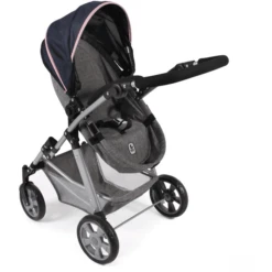 BAYER CHIC 2000 Kombi Poppenwagen NELE Gemêleerd Marine Grijs -Kinderwereld Verkoop bayer chic 2000 kombi poppenwagen nele gemeleerd marine grijs a320886 4