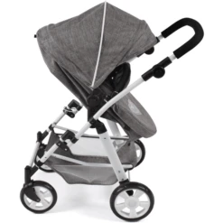 BAYER CHIC 2000 Kombi Poppenwagen NELE Jeans Grijs -Kinderwereld Verkoop bayer chic 2000 kombi poppenwagen nele jeans grijs a320888 2