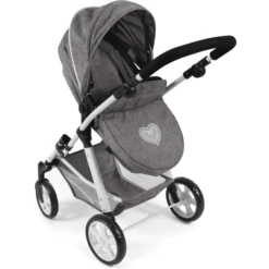BAYER CHIC 2000 Kombi Poppenwagen NELE Jeans Grijs -Kinderwereld Verkoop bayer chic 2000 kombi poppenwagen nele jeans grijs a320888 3