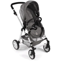 BAYER CHIC 2000 Kombi Poppenwagen NELE Jeans Grijs -Kinderwereld Verkoop bayer chic 2000 kombi poppenwagen nele jeans grijs a320888 4