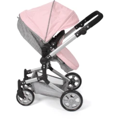 BAYER CHIC LINUS Gemêleerde Poppenwagen Grijs Roze -Kinderwereld Verkoop bayer chic linus gemeleerde poppenwagen grijs roze a320889 3