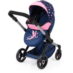 Bayer Design Combi Poppenwagen Xeo Blauw/Roze -Kinderwereld Verkoop bayer design combi poppenwagen xeo blauw roze a372063 4