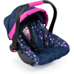 Bayer Design Poppen Autostoel Met Dak Blauw, Met Zeemeermin