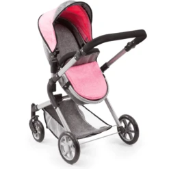 Bayer Design Poppenwagen City Neo Grijs/roze -Kinderwereld Verkoop bayer design poppenwagen city neo grijs roze a313416 3