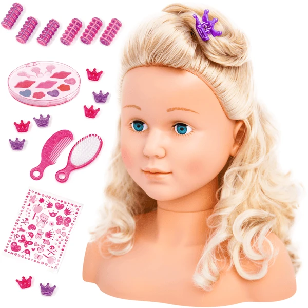 Bayer Design Styling Hoofd Super Model 27 Cm Met Cosmetica 1 Bayer Design Styling Hoofd Super Model 27 Cm Met Cosmetica