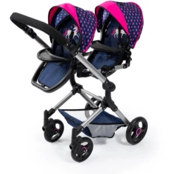 Bayer Design Twin Neo Poppenwagen Met Eenhoorn -Kinderwereld Verkoop bayer design twin neo poppenwagen met eenhoorn a379271 3
