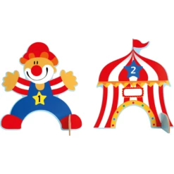 Bino Kinderspel K Rocket Set Van Hout, Circus -Kinderwereld Verkoop bino kinderspel k rocket set van hout circus a360509 3