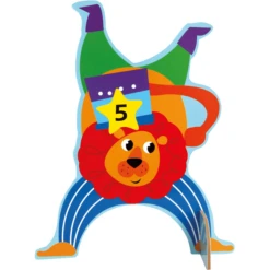 Bino Kinderspel K Rocket Set Van Hout, Circus -Kinderwereld Verkoop bino kinderspel k rocket set van hout circus a360509 4