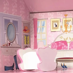 Bino Poppenhuis LED-verlicht, 9-delig -Kinderwereld Verkoop bino poppenhuis led verlicht 9 delig a350234 3