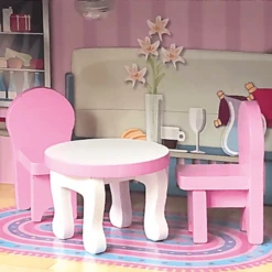 Bino Poppenhuis LED-verlicht, 9-delig -Kinderwereld Verkoop bino poppenhuis led verlicht 9 delig a350234 4