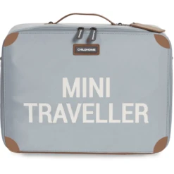 CHILDHOME Kinderkoffer Mini Traveller Grijs / Antiek Wit