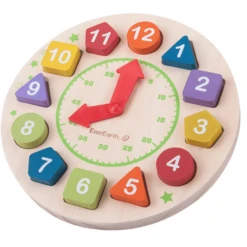 EverEarth® Houten Klok 9 EverEarth® Houten Klok -Kinderwereld Verkoop everearth houten klok a251790 4
