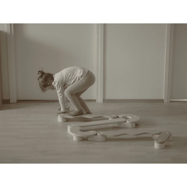 Fitwood POLKU Evenwichtsbalk L - Salie 2 Fitwood POLKU Evenwichtsbalk L - Salie - Afbeelding 2