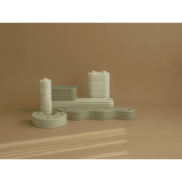 Fitwood POLKU Evenwichtsbalk L - Salie 3 Fitwood POLKU Evenwichtsbalk L - Salie - Afbeelding 3