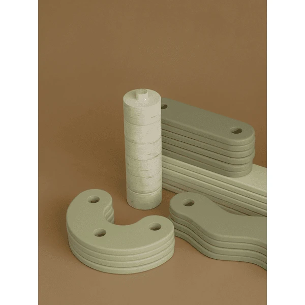 Fitwood POLKU Evenwichtsbalk L - Salie 4 Fitwood POLKU Evenwichtsbalk L - Salie - Afbeelding 4