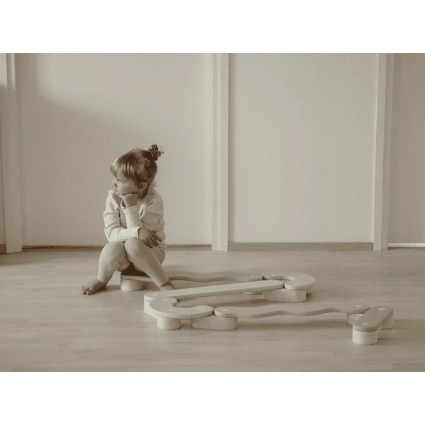 Fitwood POLKU Evenwichtsbalk L - Salie 5 Fitwood POLKU Evenwichtsbalk L - Salie - Afbeelding 5