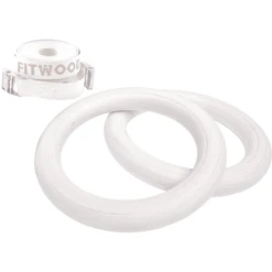 Fitwood ULPU MINI Turnringen, Berken Wit Gewaxt - Witte Bandjes