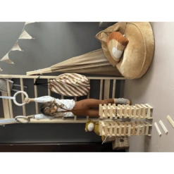 Fitwood ULPU MINI Turnringen, Berken Wit Gewaxt - Witte Bandjes -Kinderwereld Verkoop fitwood ulpu mini turnringen berken wit gewaxt witte bandjes a377287 4