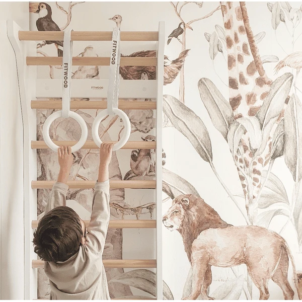 Fitwood ULPU MINI Turnringen, Grijs - Zwarte Banden 3 Fitwood ULPU MINI Turnringen, Grijs - Zwarte Banden - Afbeelding 3