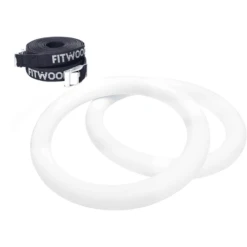 Fitwood ULPU Turnringen, Wit - Zwarte Banden -Kinderwereld Verkoop fitwood ulpu turnringen wit zwarte banden a377261 3