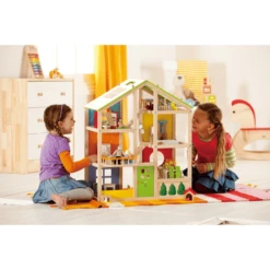 HAPE Vier-seizoenen-Huis, Gemeubileerd 35-delig -Kinderwereld Verkoop hape vier seizoenen huis gemeubileerd 35 delig a073788 3