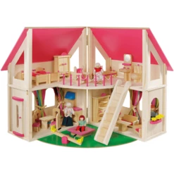 Howa® Poppenhuis Opvouwbaar Incl. Accessoires 8 Howa® Poppenhuis Opvouwbaar Incl. Accessoires -Kinderwereld Verkoop howa poppenhuis opvouwbaar incl accessoires a260254 3
