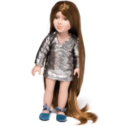 I'M A GIRLY Silver Glitterjurk -Kinderwereld Verkoop im a girly silver glitterjurk a314969 3