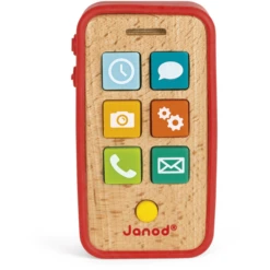 Janod® Smartphone Hout Met Functies -Kinderwereld Verkoop janod smartphone hout met functies a219103 2