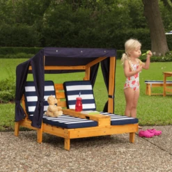 Kidkraft® Tweepersoons Kinderligstoel Met Bekerhouders, Blauw/wit -Kinderwereld Verkoop kidkraft tweepersoons kinderligstoel met bekerhouders blauw wit a217927 4