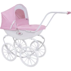 Knorr® Speelgoed Poppenwagen Class Ic Kinderwagen Roze/wit -Kinderwereld Verkoop knorr speelgoed poppenwagen class ic kinderwagen roze wit a311355 4