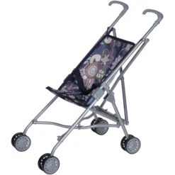 KNORRYTOYS Poppenbuggy Sim - Blue Flowers -Kinderwereld Verkoop knorrytoys poppenbuggy sim blue flowers a140363 2