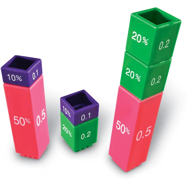 Learning Resources ® Fraction Tower ® Equivalency Cubes 4 Learning Resources ® Fraction Tower ® Equivalency Cubes - Afbeelding 4