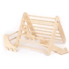 LEG & GO Klimdriehoek - Klimmuur (Zweeds) 2in1, Naturel