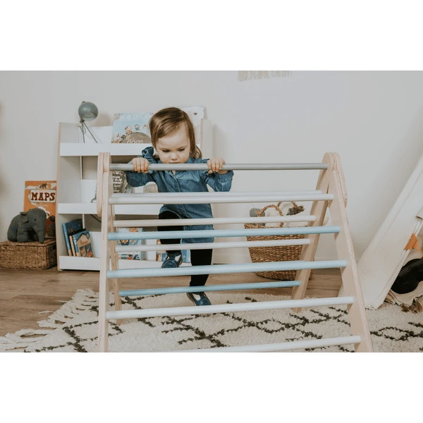 LEG & GO Klimdriehoek - Klimmuur (Zweeds) 2in1, Pastel 2 LEG & GO Klimdriehoek - Klimmuur (Zweeds) 2in1, Pastel - Afbeelding 2