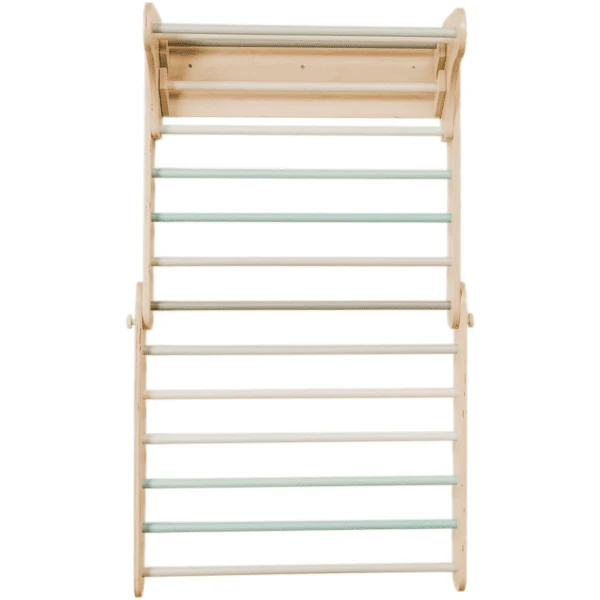 LEG & GO Klimdriehoek - Klimmuur (Zweeds) 2in1, Pastel 5 LEG & GO Klimdriehoek - Klimmuur (Zweeds) 2in1, Pastel - Afbeelding 5