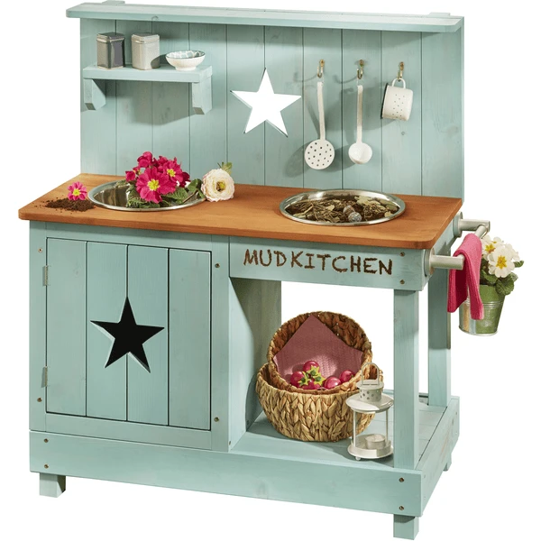 MUDDY BUDDY Buitenspeelkeuken "Adventurer Star" Petrol Blauw 1 MUDDY BUDDY Buitenspeelkeuken "Adventurer Star" Petrol Blauw
