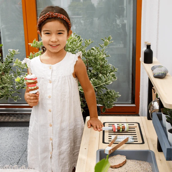 MUDDY BUDDY Speelkeuken Voor Buiten "Grill &Chill" Naturel-zwart 4 MUDDY BUDDY Speelkeuken Voor Buiten "Grill &Chill" Naturel-zwart - Afbeelding 4