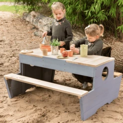 MUDDY BUDDY Speeltafel "Creator" Naturel Wolkengrijs -Kinderwereld Verkoop muddy buddy speeltafel creator naturel wolkengrijs a412358 2