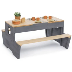 MUDDY BUDDY Speeltafel "Creator" Naturel Wolkengrijs -Kinderwereld Verkoop muddy buddy speeltafel creator naturel wolkengrijs a412358 4