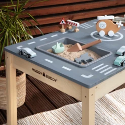 MUDDY BUDDY Speeltafel Voor Buiten "Race Runner " Naturel Lavagrijs -Kinderwereld Verkoop muddy buddy speeltafel voor buiten race runner naturel lavagrijs a412717 2