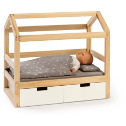 MUSTERKIND ® Poppenhuis Bed Viola Naturel/wit 9 MUSTERKIND ® Poppenhuis Bed Viola Naturel/wit -Kinderwereld Verkoop musterkind poppenhuis bed viola naturel wit a326651 4