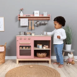 MUSTERKIND ® Speel Keuken- Magnolia - Oud Roze/natuur -Kinderwereld Verkoop musterkind speel keuken magnolia oud roze natuur a301998 2