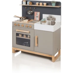 MUSTERKIND ® Speelkeuken Linum Warm Grijs/natuur -Kinderwereld Verkoop musterkind speelkeuken linum warm grijs natuur a295949 3