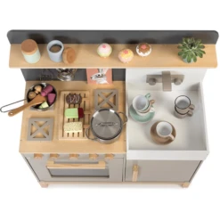 MUSTERKIND ® Speelkeuken Linum Warm Grijs/natuur -Kinderwereld Verkoop musterkind speelkeuken linum warm grijs natuur a295949 4