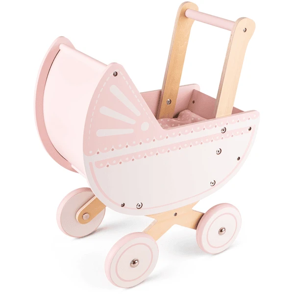 New Classic Toys® New Class Ic Toys Poppenwagen Roze Incl. Bedset 2 New Classic Toys® New Class Ic Toys Poppenwagen Roze Incl. Bedset - Afbeelding 2