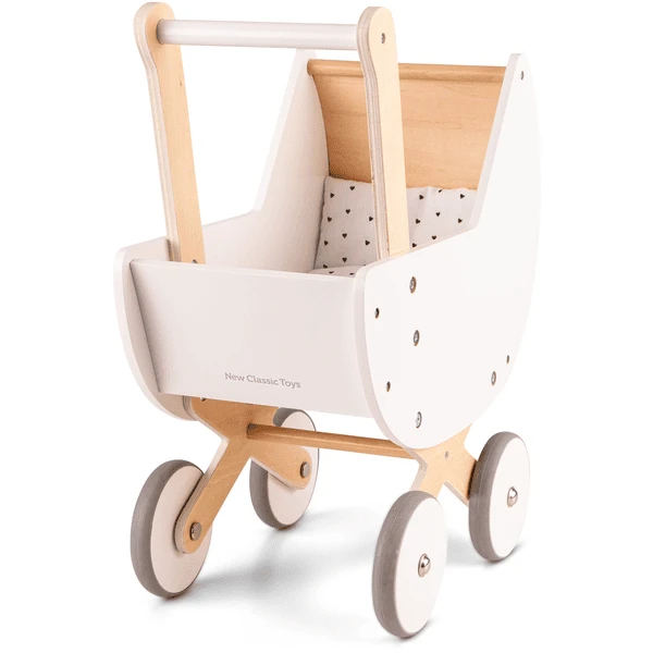 New Classic Toys® New Class Ic Toys Poppenwagen Wit Incl. Bedset 3 New Classic Toys® New Class Ic Toys Poppenwagen Wit Incl. Bedset - Afbeelding 3