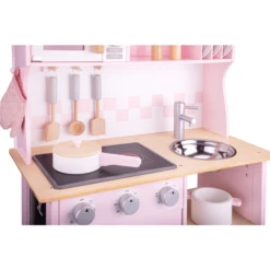 New Classic Toys® New Classic Toys Speelkeuken Modern Roze Met Kookplaat -Kinderwereld Verkoop new classic toys speelkeuken modern roze met kookplaat a300927 3