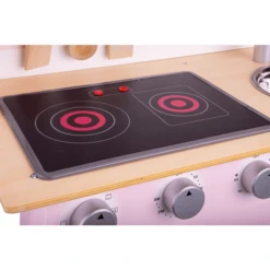 New Classic Toys® New Classic Toys Speelkeuken Modern Roze Met Kookplaat -Kinderwereld Verkoop new classic toys speelkeuken modern roze met kookplaat a300927 4
